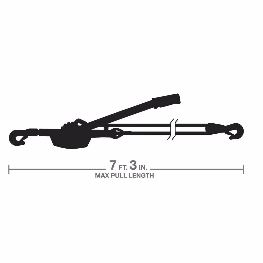 TEKTON 2 Ton Dual Gear Power Puller with 3/16 in. Aircraft-Grade Steel Cable