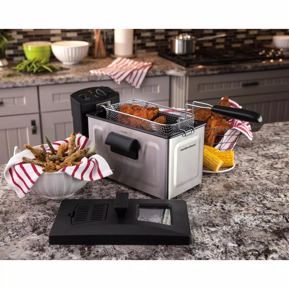 Hamilton Beach 3 Qt. Stainless Steel Deep Fryer with Digital Timer