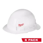 Milwaukee BOLT White Type 1 Class E Full Brim Hard Hat with Small Logo (6-Pack) thumbnail 1