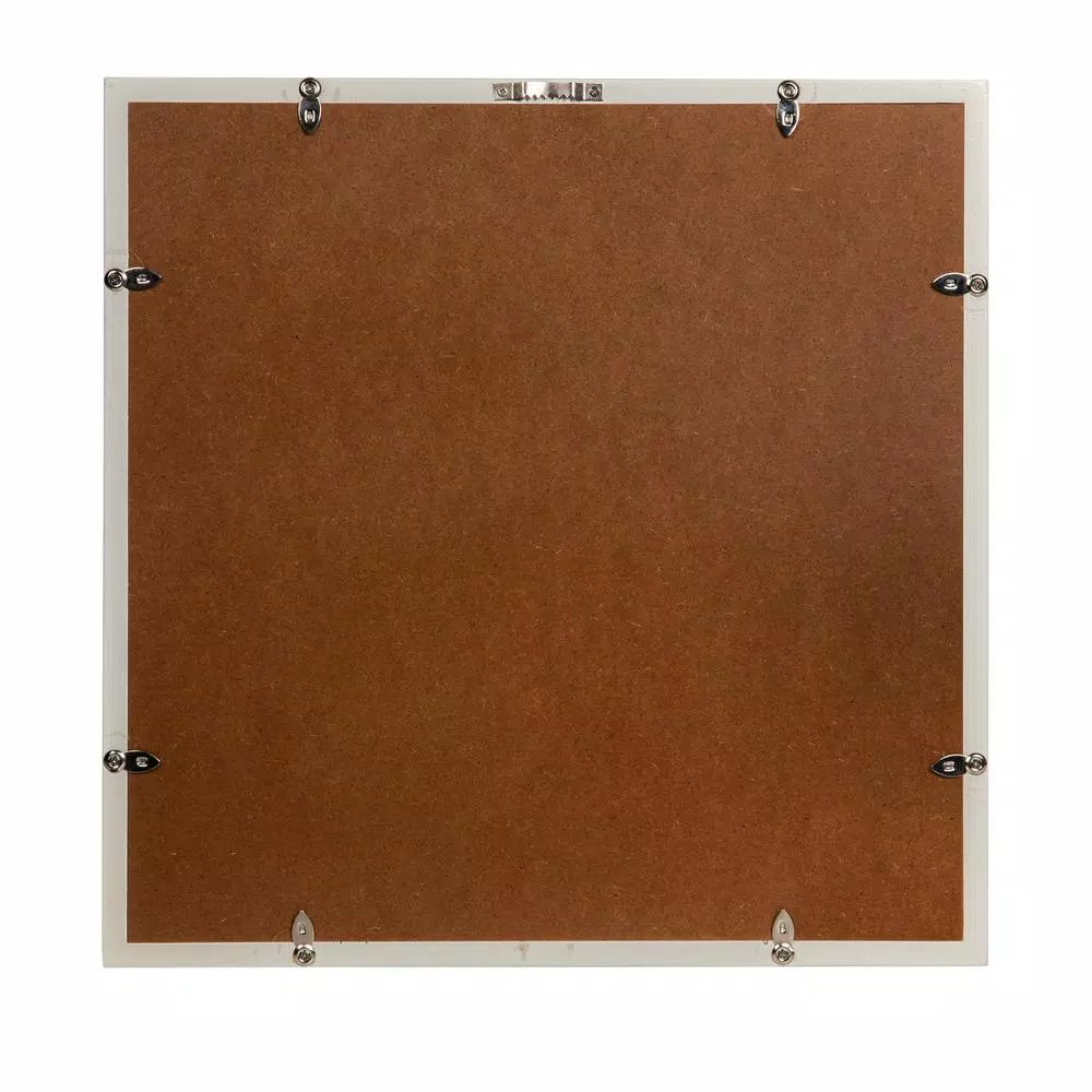 Unbranded White Wood 12.5 x 12.5 in. Square Record Picture Frame for LP Album Covers