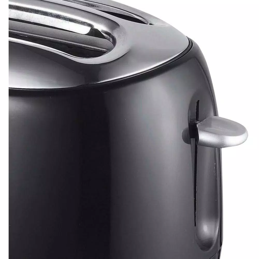 Brentwood Appliances TS-270BK Retro 2-Slice Extra-Wide Slot Toaster, Black