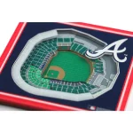 YouTheFan MLB Atlanta Braves StadiumViews 3D Acrylic Coasters - 2 Pack thumbnail 3