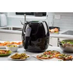 Modernhome 5.8 Qt. Digital Air Fryer, 1700W Family-Sized Air Fryer with Recipe Book, Black thumbnail 5