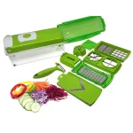 LavoHome 12-in-1 Multi-Use Vegetable Slicer, Dicer, and Chopper Set with Stainless Steel Blades thumbnail 1