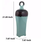 Benjara Blue Ceramic Kitchen Canister Jar with Lid thumbnail 5