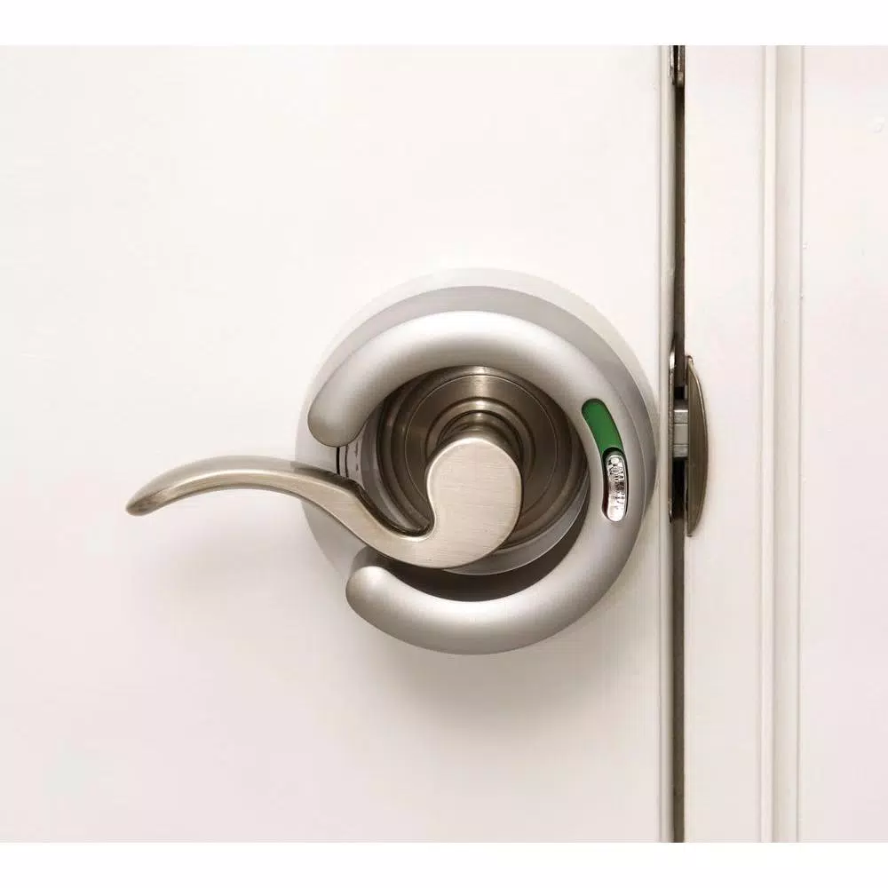 Safety 1st ProGrade Lever Handle Lock, No-Drill Adhesive Installation, Stainless Steel