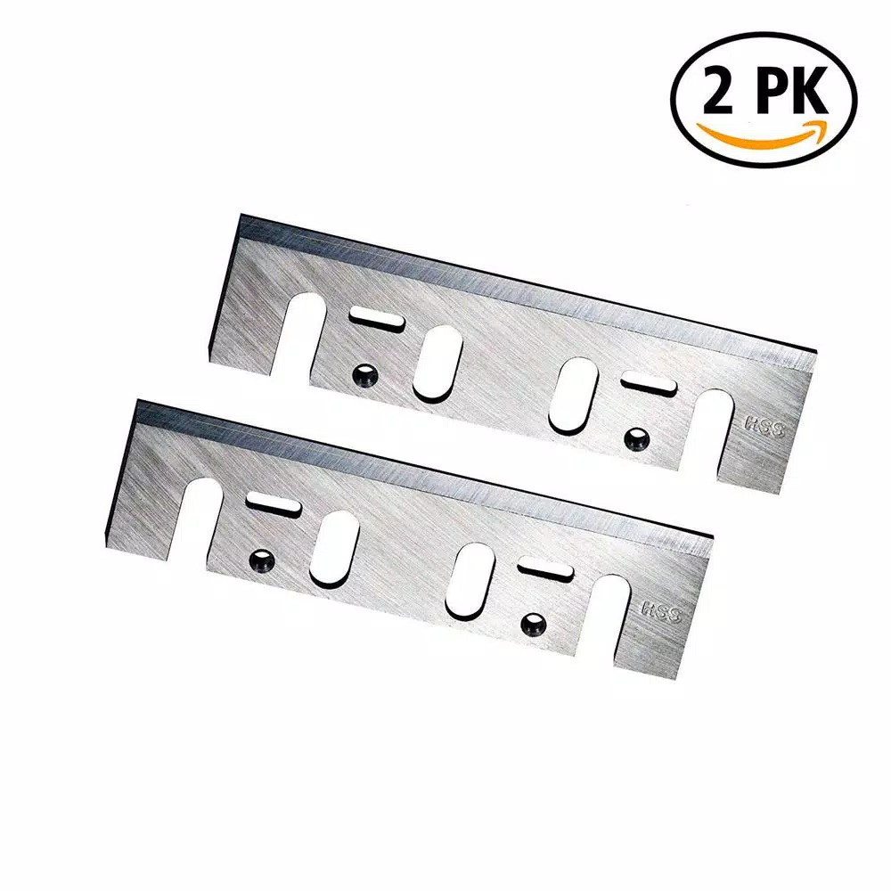 POWERTEC 6-1/8 in. High Speed Steel Replacement Planer Blades for Makita 1805B (Set of 2)