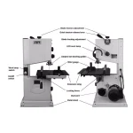 Jet 10 in. Vertical Band Saw with Cast Iron Tilting Table and Steel Stand thumbnail 2