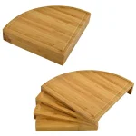 Unbranded Picnic at Ascot Florence Transforming Bamboo Cheese Board Set with Stainless Steel Tools thumbnail 2