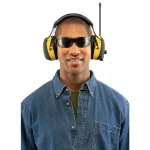 3M Flat Temple Safety Glasses with Grey Tinted Lenses, Black/Gray Semi-Rimless Frame thumbnail 2
