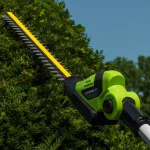 Earthwise 20V Cordless Pole Hedge Trimmer, 20 in. Blade, 2 Ah Battery and Charger Included thumbnail 9