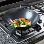 Ecolution Hong Kong Chopstick House 14-inch Carbon Steel Wok with Nonstick Coating and Helper Handle thumbnail 7