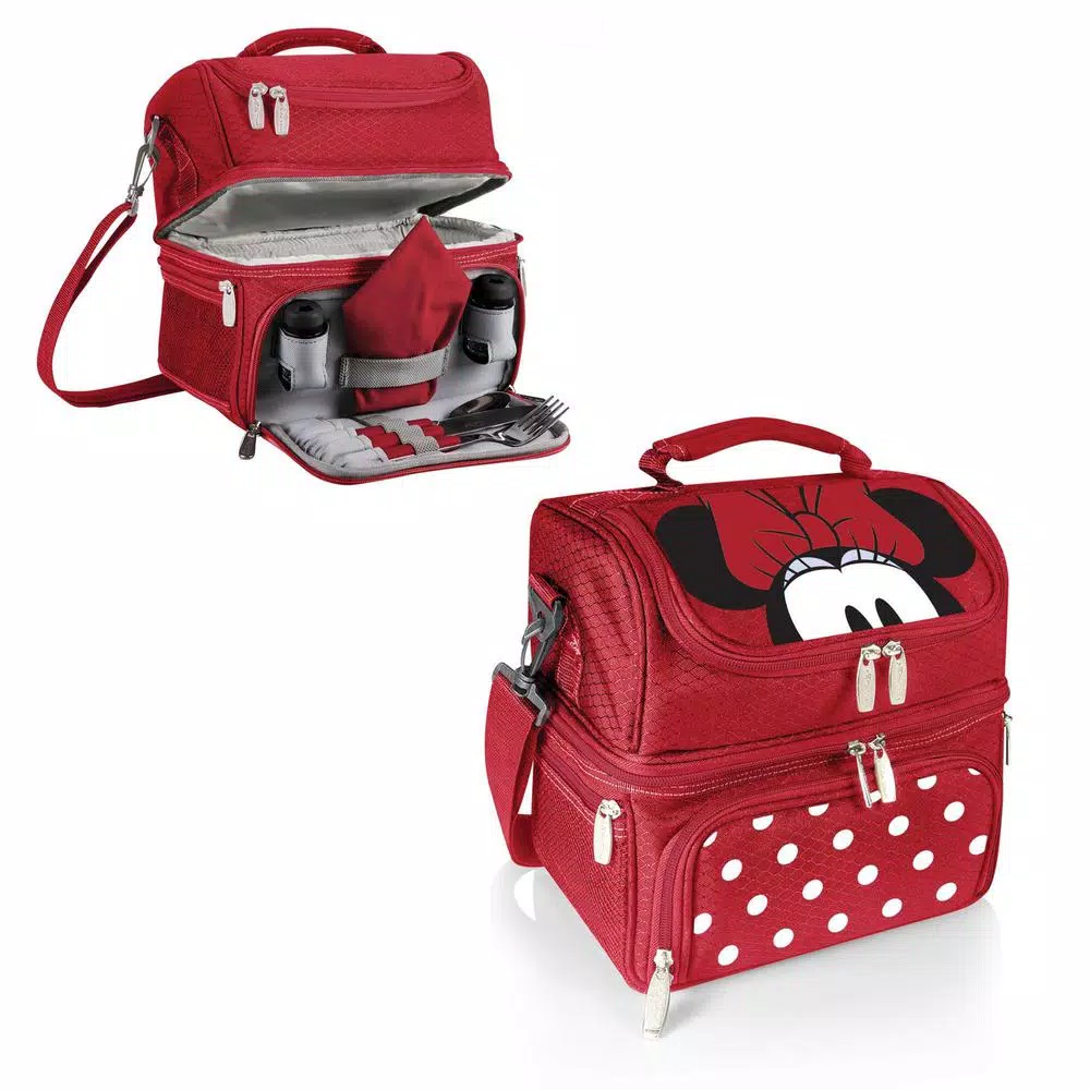 ONIVA Pranzo Minnie Mouse 3 Qt. 8-Can Insulated Lunch Tote Cooler Bag - Red