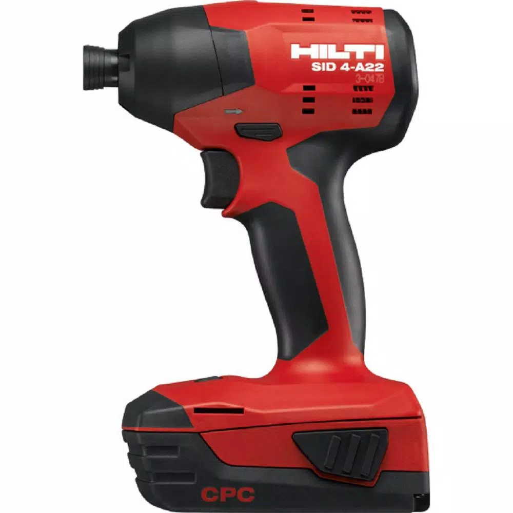Hilti 22V Brushless Compact Impact Driver Kit with 2 Batteries, Charger, and Case