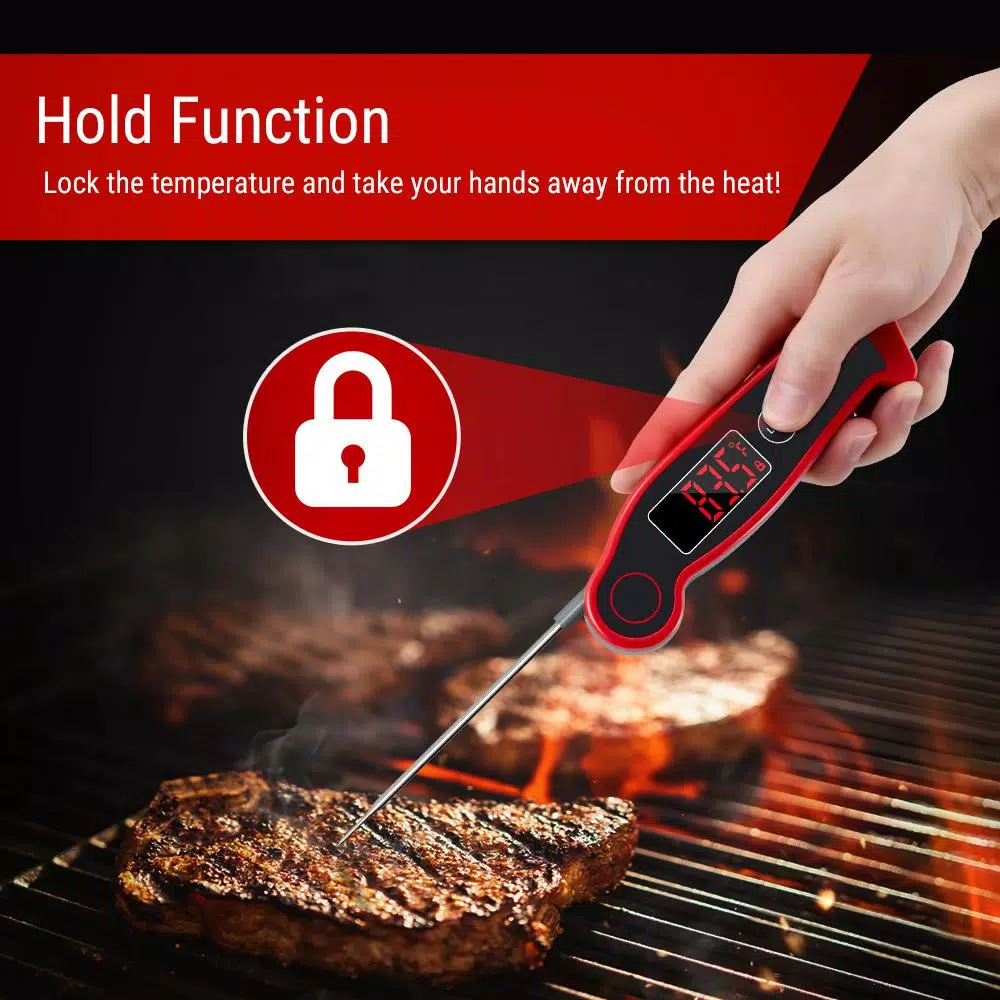 ThermoPro TP-19 Waterproof Digital Instant Read Meat Thermometer for BBQ Grill and Smoker
