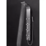 AKDY 65 in. 8-Jet Shower Panel System, Space Gray Brushed Stainless Steel with Rainfall, Waterfall & Wand thumbnail 4