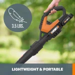 Worx 20V Cordless Leaf Blower & Sweeper Kit with 8 Attachments, 120 MPH, 80 CFM, 2 Ah Battery & Charger Included thumbnail 12