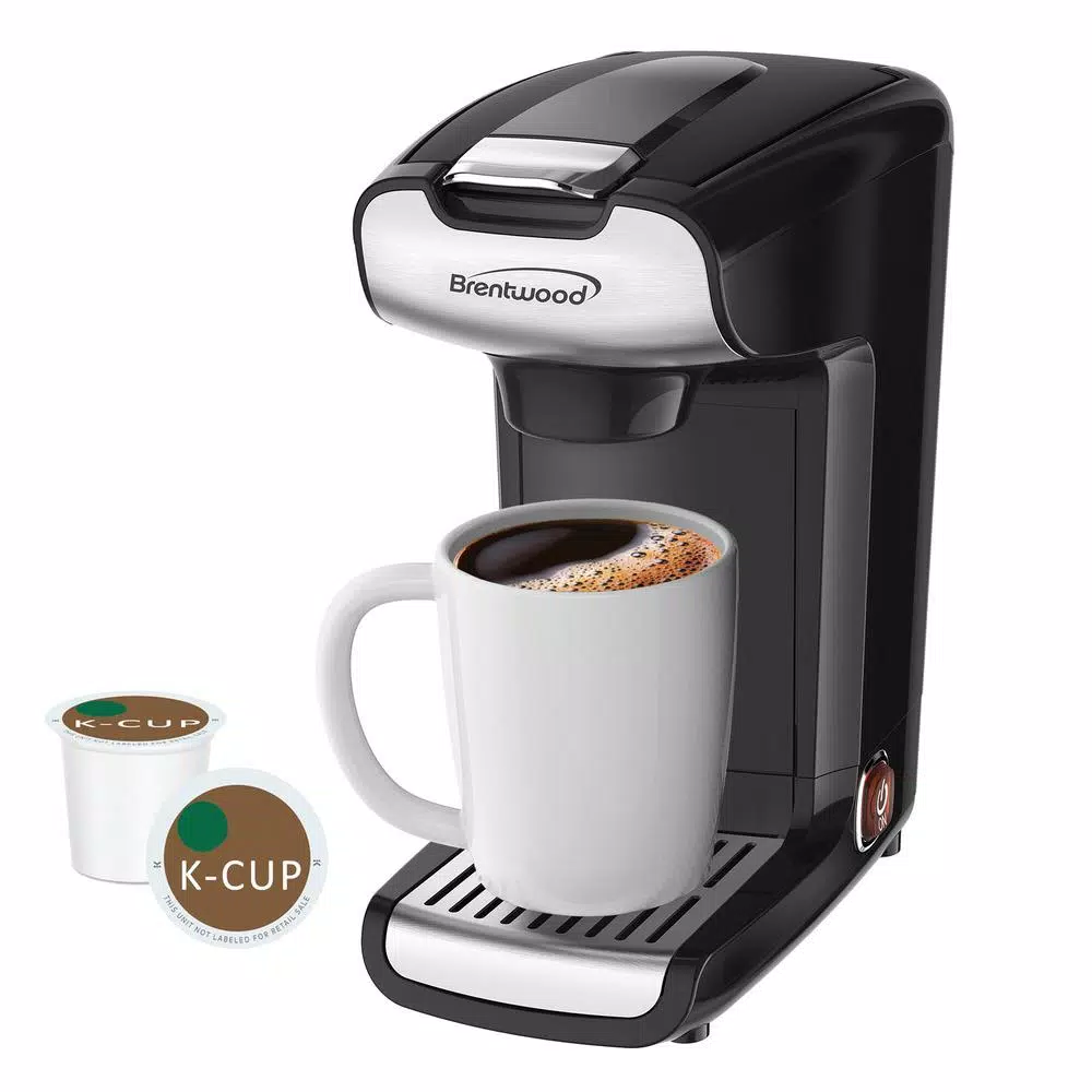 Brentwood Appliances 1.25-Cup Single Serve K-Cup Coffee Maker, Black