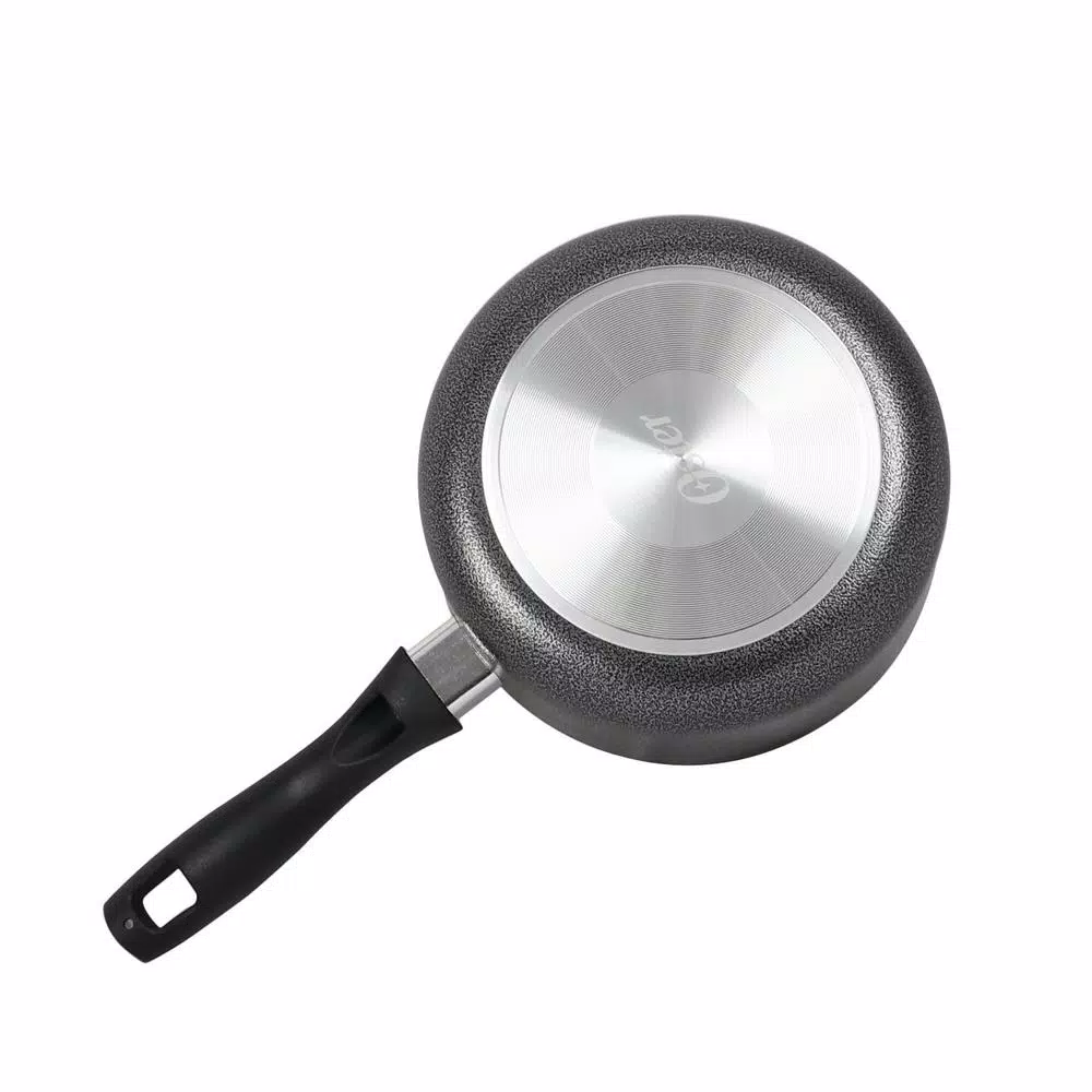 Oster Clairborne 2.5 qt. Aluminum Nonstick Sauce Pan with Glass Lid, Charcoal Grey