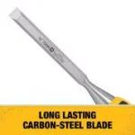 DEWALT 3/8 in. Wood Chisel with Carbon Steel Blade thumbnail 2