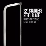 Weston 22 in. Stainless Steel Butcher Meat Saw with Trigger Lock thumbnail 6