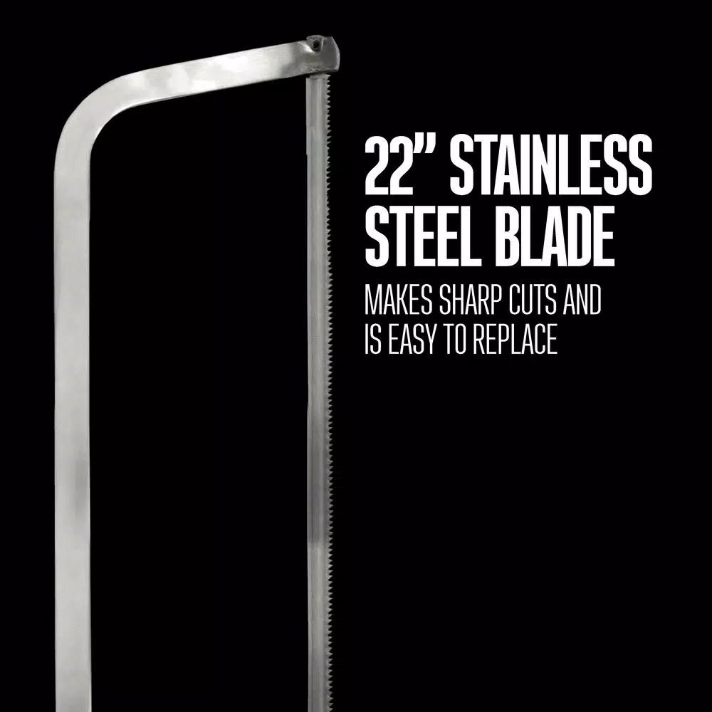 Weston 22 in. Stainless Steel Butcher Meat Saw with Trigger Lock
