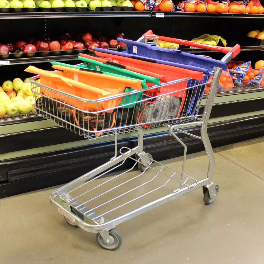 BergHOFF Trolley Bags Express Vibe Reusable Grocery Bags, Set of 4, Multi-Colored