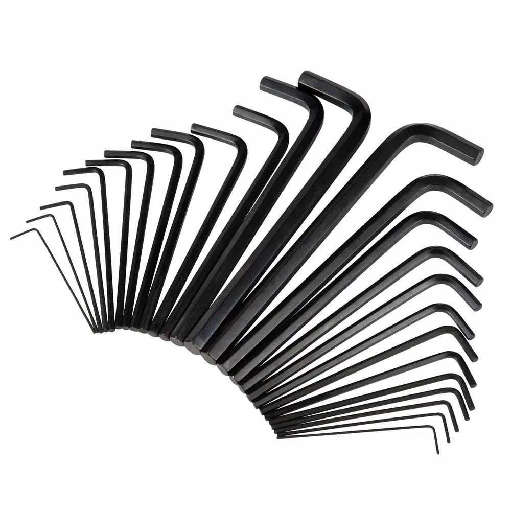 Steelman 26-Piece SAE and Metric Long Arm Hex Key Wrench Set