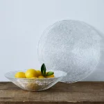 Noritake Hammock 14.5 in. Round Glass Serving Platter, Clear thumbnail 2