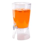 Basicwise 2.35 Gal. Stackable Round Juice and Water Beverage Dispenser with Stand thumbnail 1