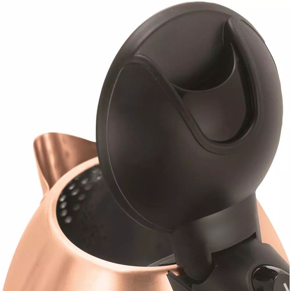 Brentwood Appliances KT-1770RG 1.2L Rose Gold Cordless Electric Kettle, 5-Cup Stainless Steel