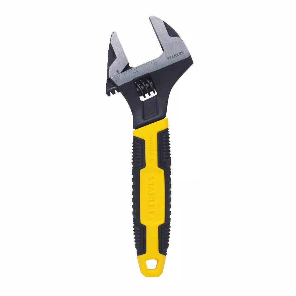 Stanley 6 in. MaxSteel Adjustable Wrench with Tapered Jaw