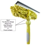 DocaPole 12 ft. Telescoping Window Cleaning Kit with Dual Pivot Squeegee and Microfiber Scrubber thumbnail 2