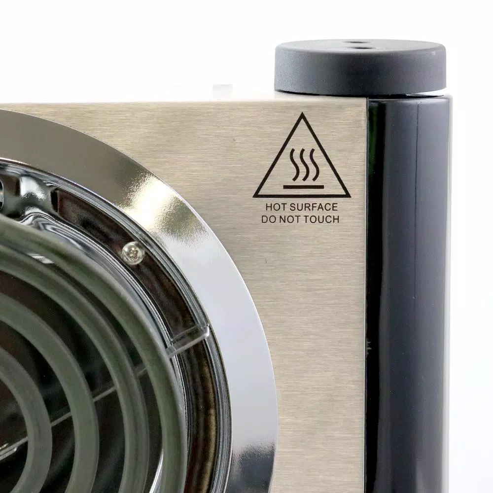 Better Chef 1000W Single Burner Electric Hot Plate Buffet Range, Stainless Steel