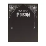 Cathy's Concepts Pick Your Poison 14 in. x 11 in. Printed Chalkboard Wall Art Halloween Decor thumbnail 3