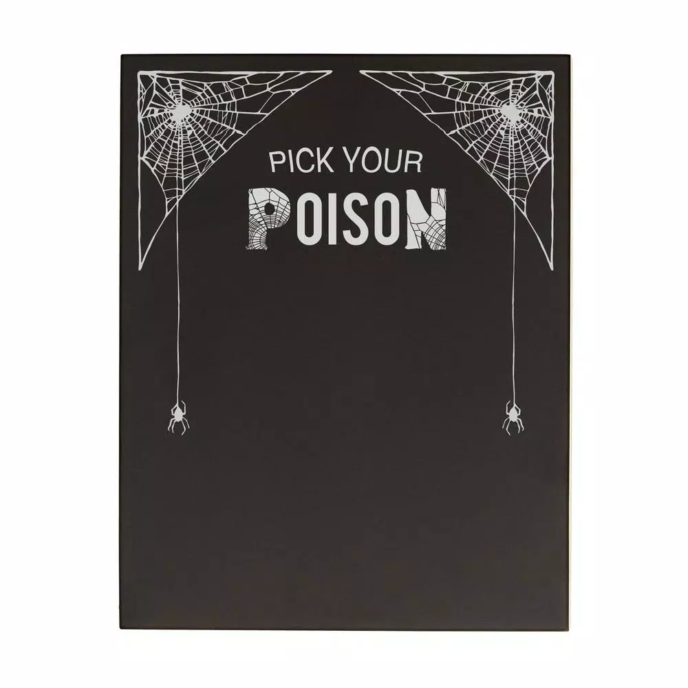 Cathy's Concepts Pick Your Poison 14 in. x 11 in. Printed Chalkboard Wall Art Halloween Decor