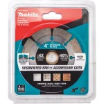 Makita 4 in. Segmented Rim Diamond Blade for Concrete, Brick, and Block thumbnail 2