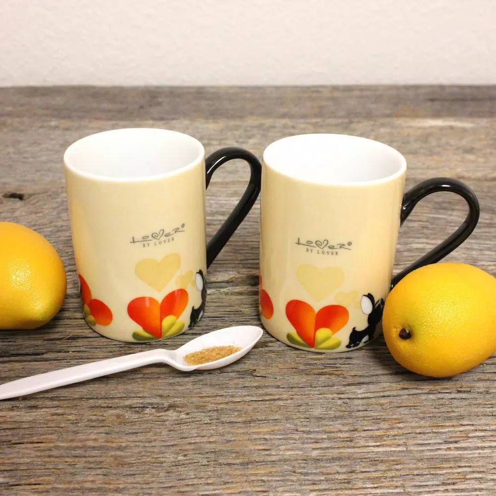 BergHOFF Lover by Lover 3-Piece Porcelain Coffee and Tea Set - White
