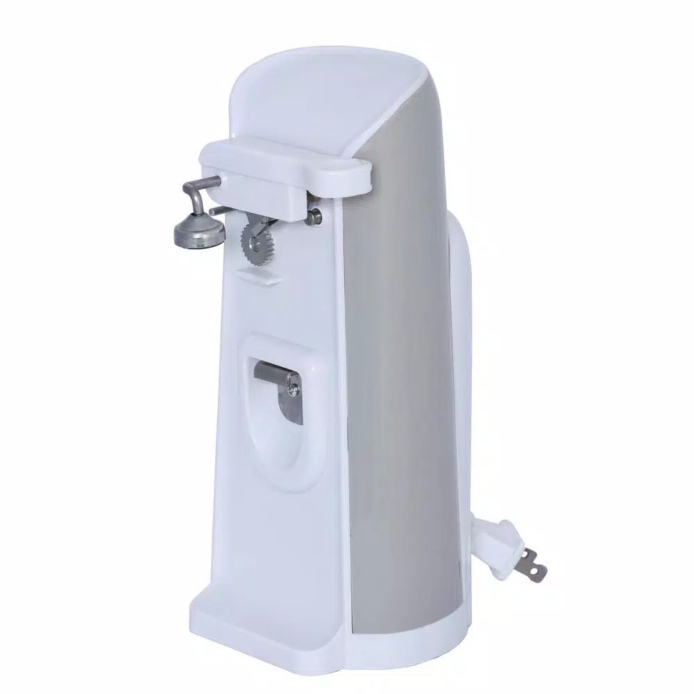 Brentwood Appliances J-30W 3-in-1 Tall Electric Can Opener, Knife Sharpener, and Bottle Opener