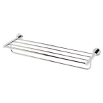 ALFI BRAND 25.75 in. Modern Wall Mount Towel Rack with Shelf, Polished Chrome thumbnail 1