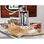 LEM 5 lb. Vertical Sausage Stuffing Kit with Seasonings and Casings thumbnail 2
