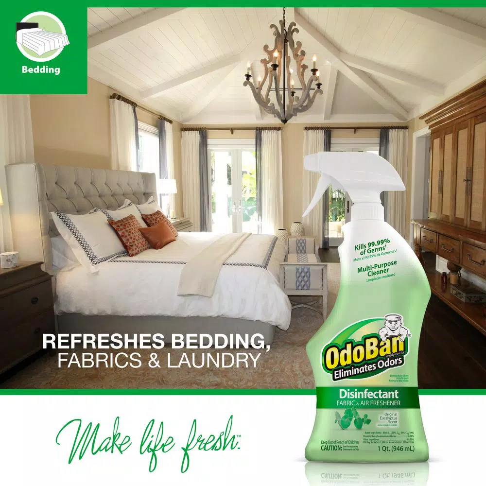 OdoBan Eucalyptus Disinfectant, Fabric & Air Freshener, 32 oz.