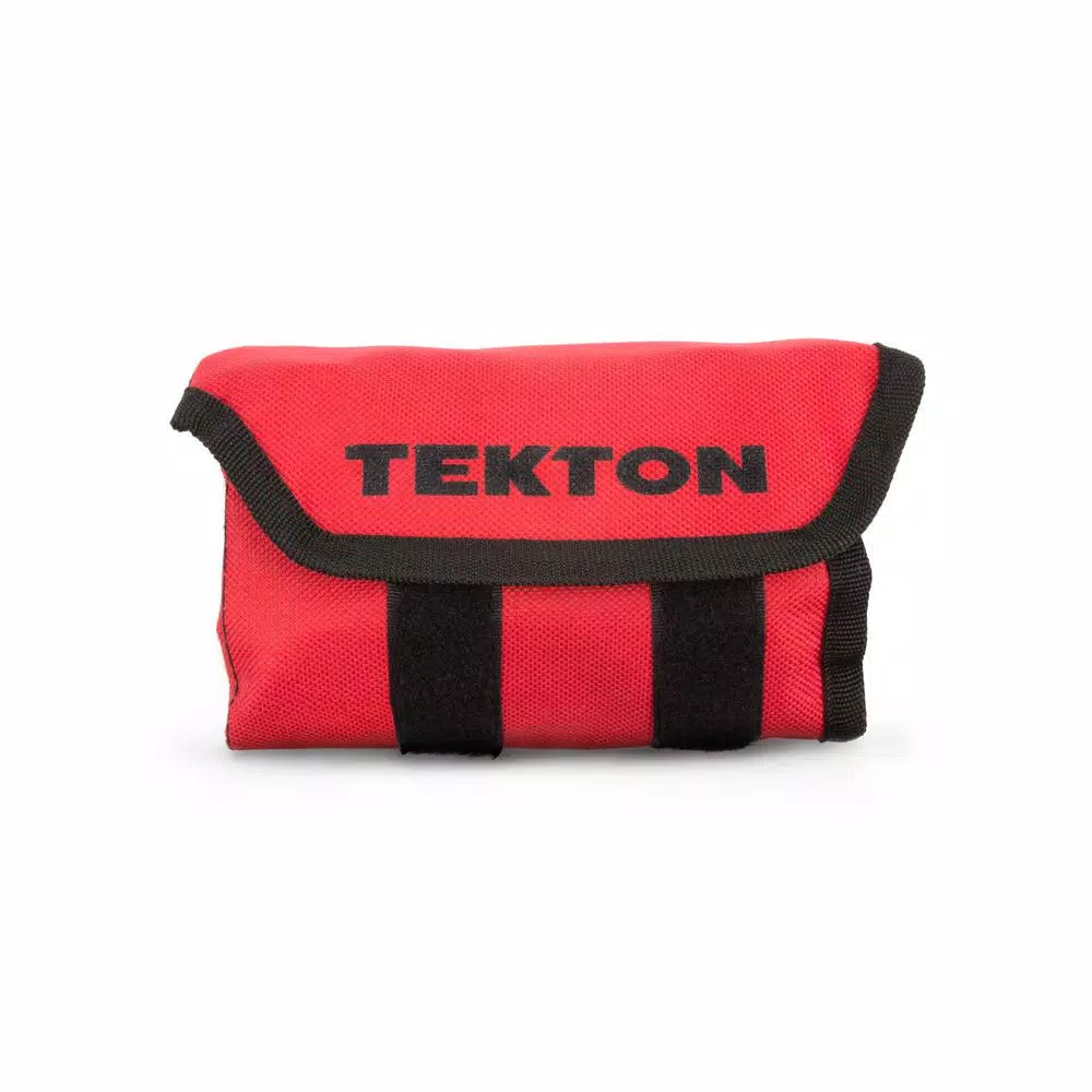 TEKTON 12-Piece Metric Stubby Ratcheting Combination Wrench Set (8-19 mm) with Storage Pouch