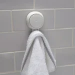 Bath Bliss 4 Pack Gel-Suction Power Hooks, Heavy Duty White Robe and Towel Hooks thumbnail 2