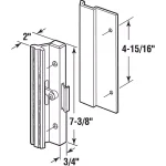 Prime-Line Black Extruded Aluminum Sliding Patio Door Handle with Clamp Type Latch thumbnail 2