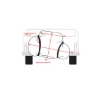 Swagman Horizontal Black 2-Bike RV Hitch Mount Cover Bag - Water Resistant 420D Nylon thumbnail 2