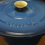 Crock-Pot Artisan 5 Qt. Enameled Cast Iron Round Braiser Pan with Self-Basting Lid, Blue thumbnail 3