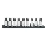 Husky 1/2 in. Drive Hex and Torx Bit Socket Set, 9-Piece thumbnail 1
