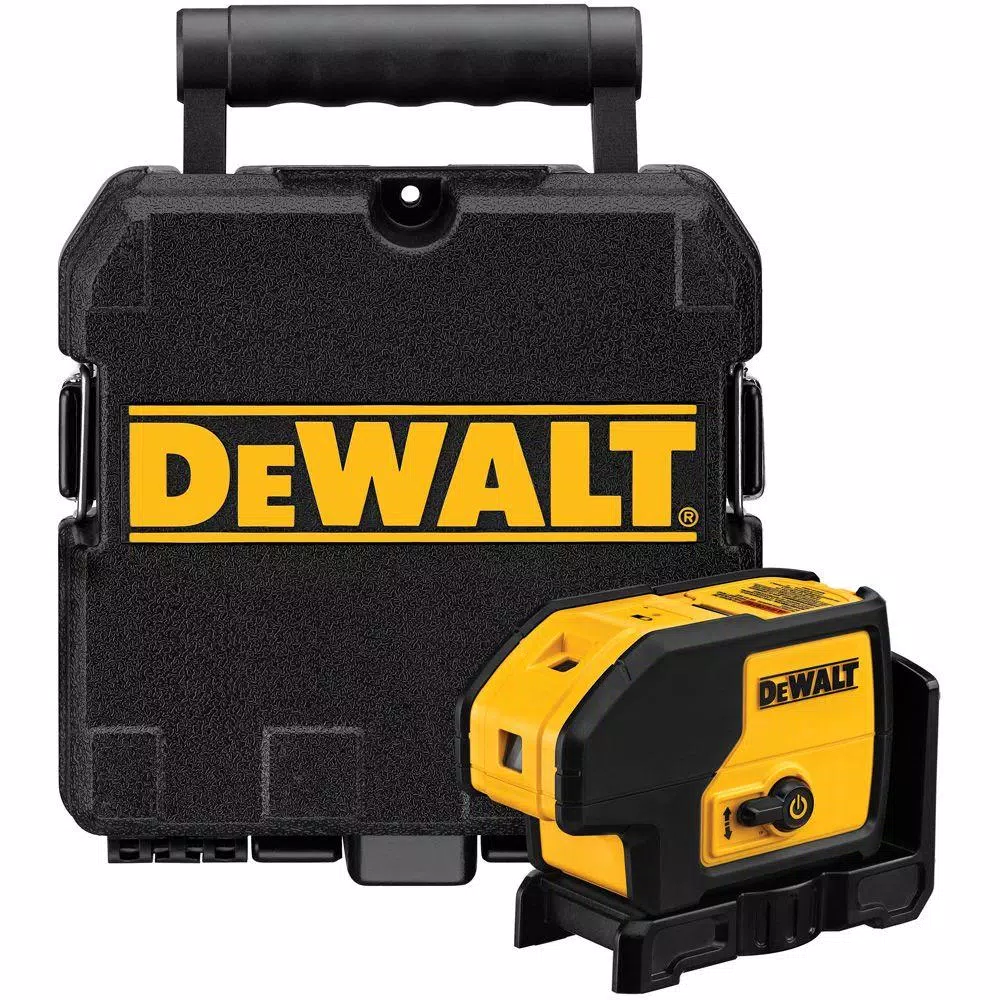 DEWALT DW083K 3-Beam Red Self-Leveling Laser Level, 100 ft. Range