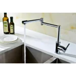 ANZZI Manis Series Deck-Mounted Pot Filler, Polished Chrome thumbnail 2